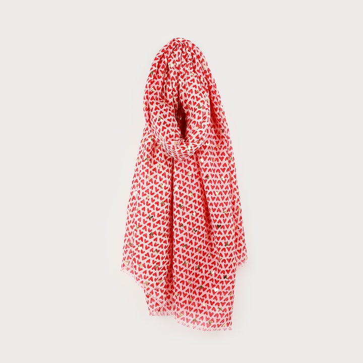 Foulard imprimé minis cœurs - Accessoire à motifs