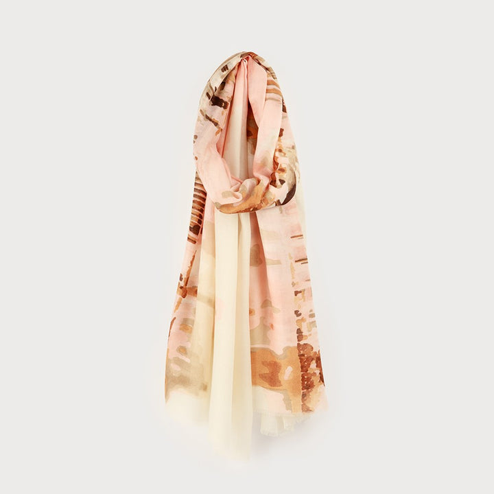 Foulard imprimé paysage - Accessoire polyvalent et léger