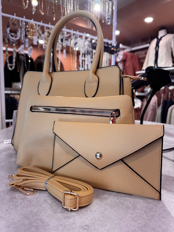 Sac à main 3 en 1 en simili cuir