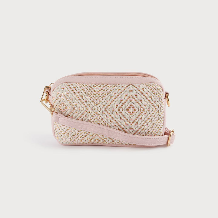 Mini sac en raphia à bandoulière ajustable - Accessoire compact