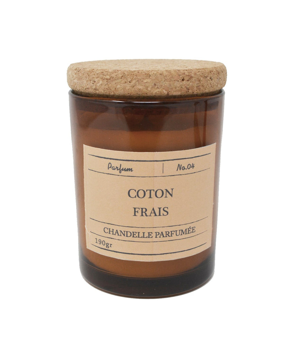 Chandelle parfumée coton frais - Bougie apaisante