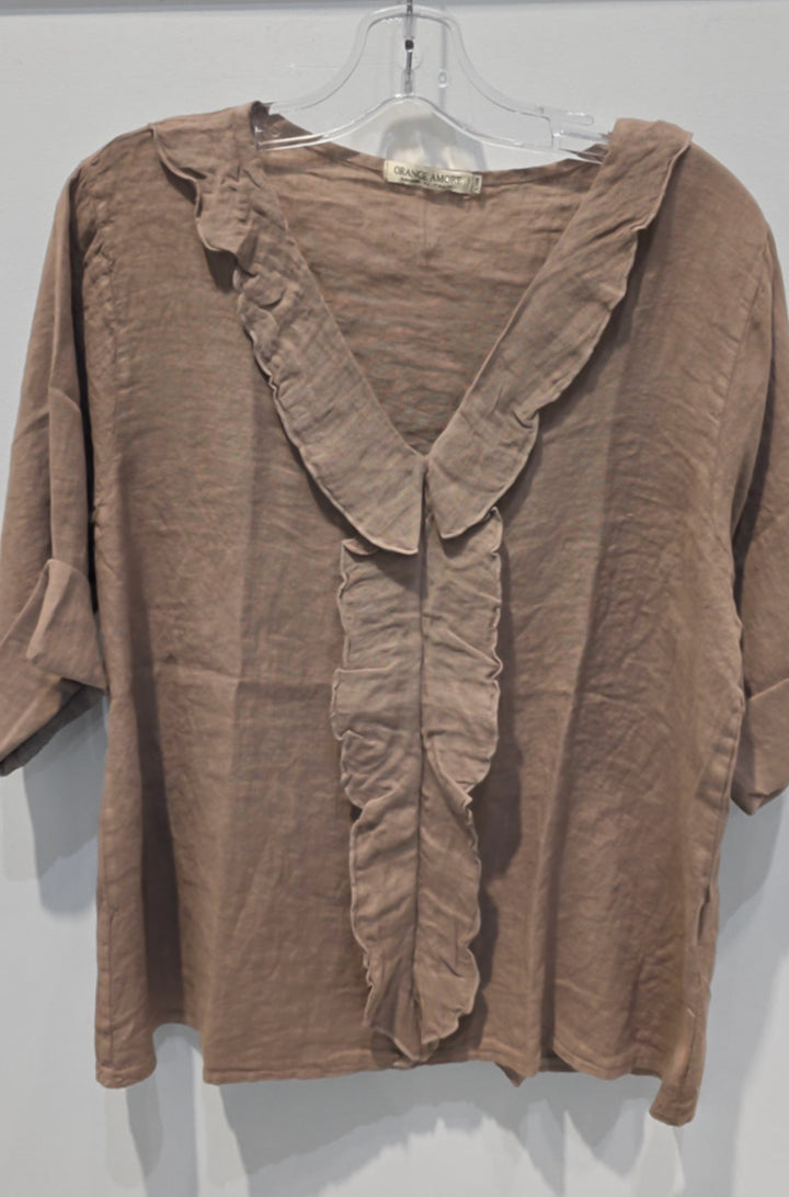 Blouse à volants Juliet – Manches 3/4