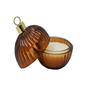 Bougie décorative boule de Noël