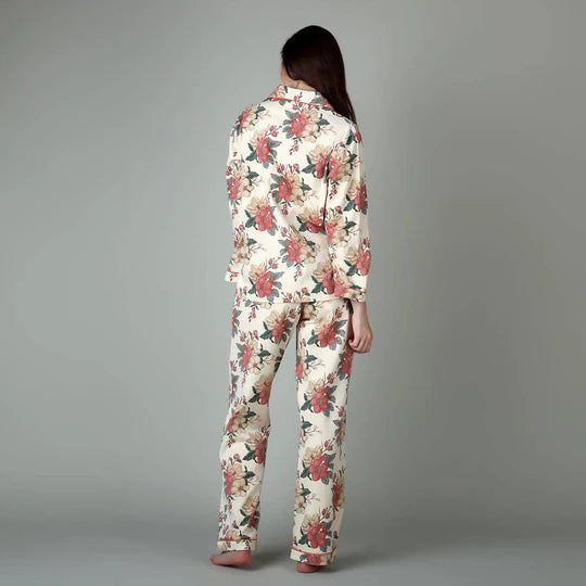 Ensemble pyjama à motifs floraux