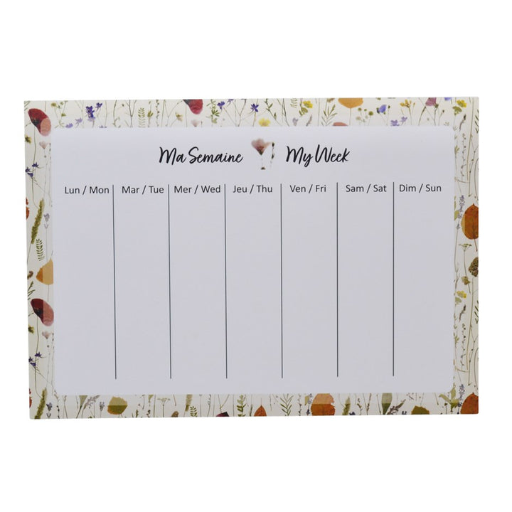 Calendrier fleurs des champs