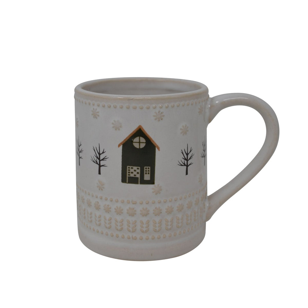 Tasse à décor hivernal - En céramique