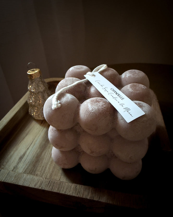 Chandelle bulles brune