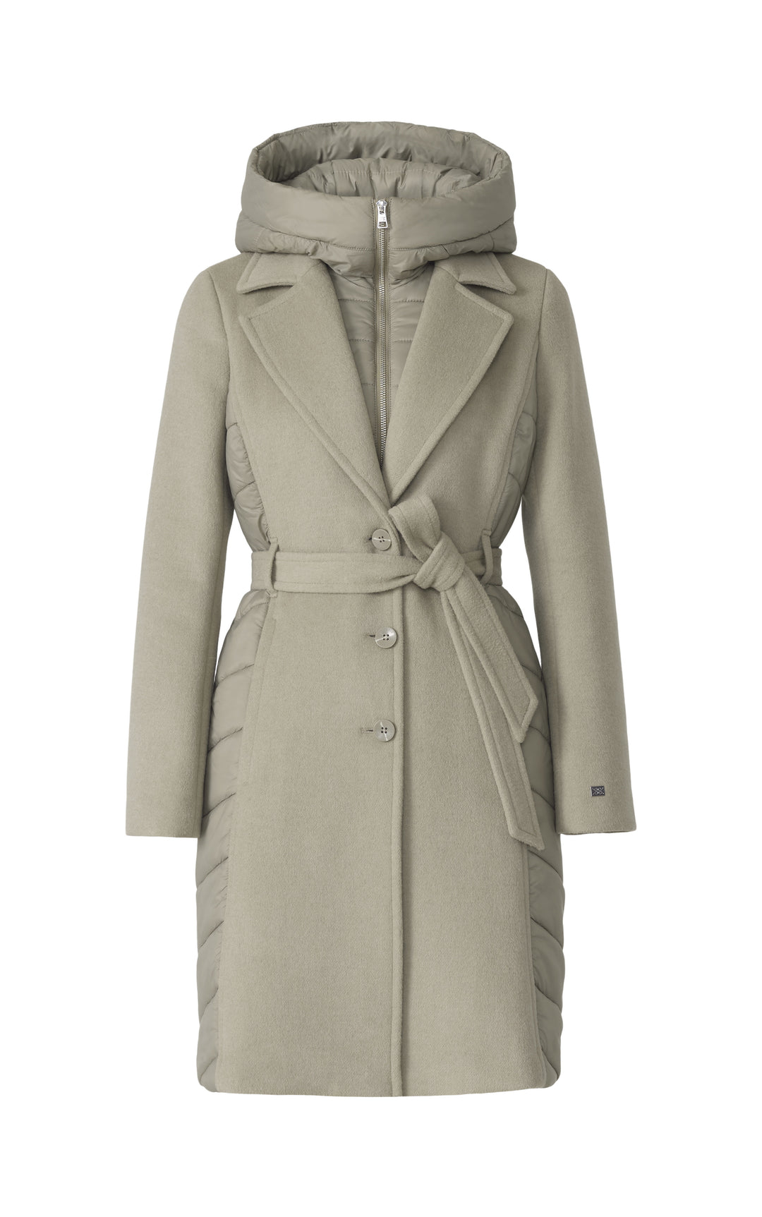 Manteau en laine hybride Adeline - Le manteau style trench avec col et capuche rembourrées
