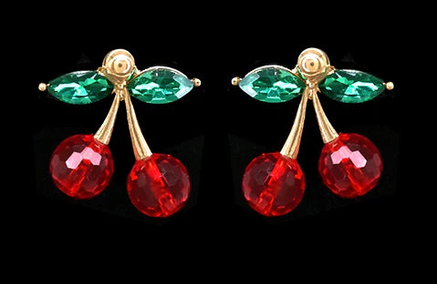 Cherry earrings – Gold and silver-plated jewelry