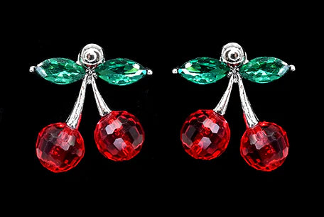 Cherry earrings – Gold and silver-plated jewelry
