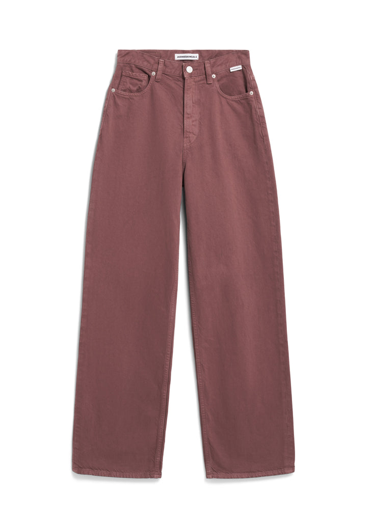 Jean framboise à coupe droite Enijaa