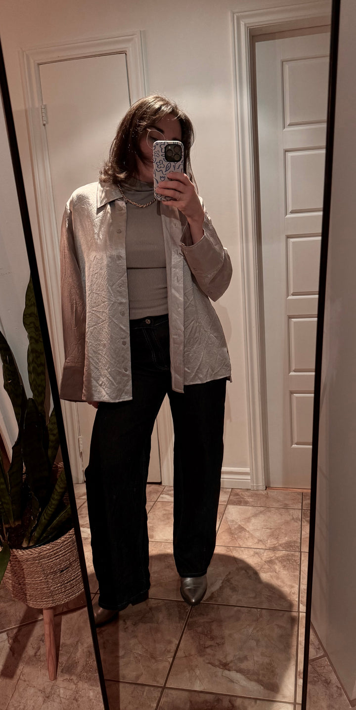 Jean vintage à coupe ballon Nica