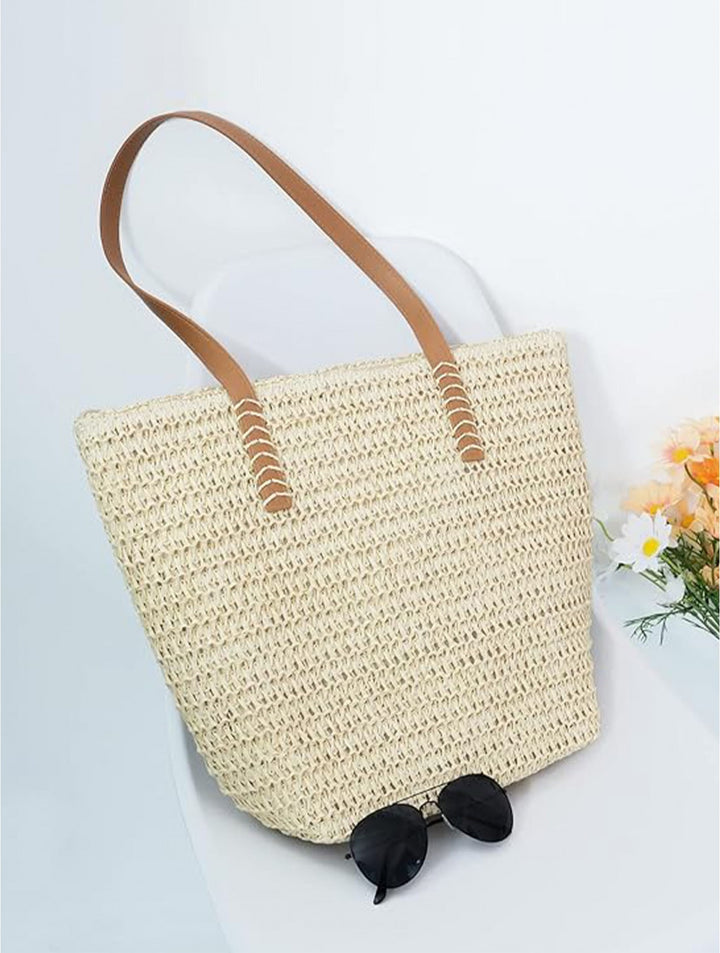 Sac tressé en paille au style bohème