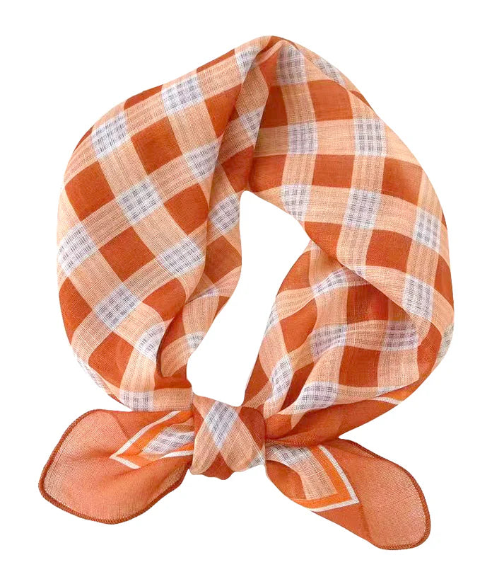 Plaid bandana – retro vibe