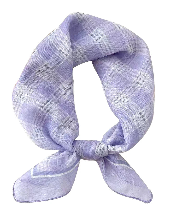 Plaid bandana – retro vibe