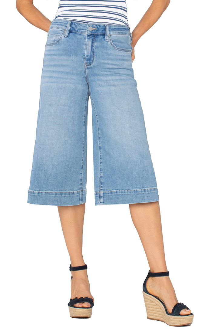 Bermuda en denim ultra long