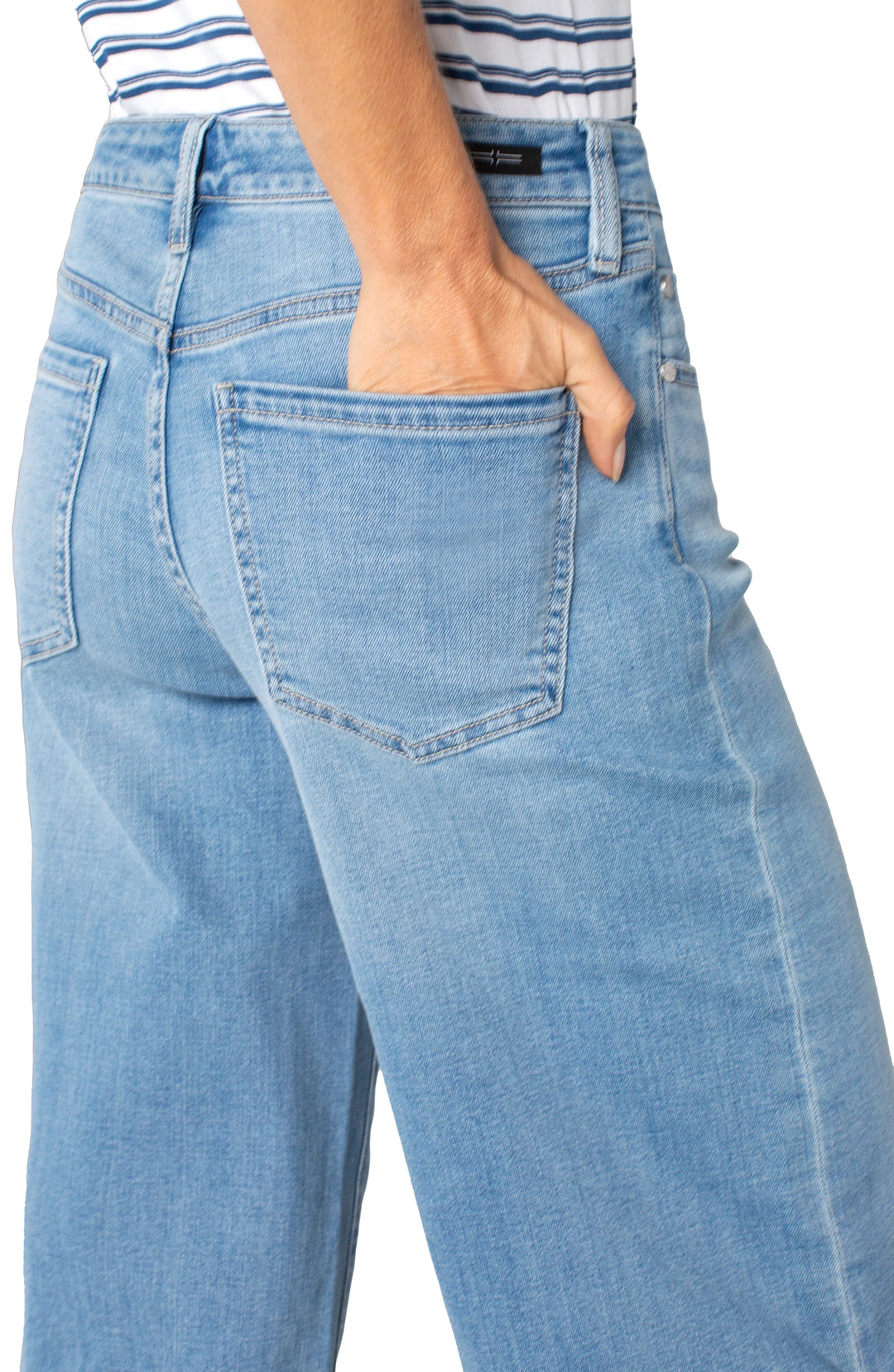 Bermuda en denim ultra long