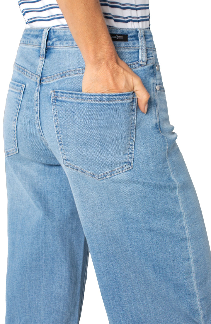 Bermuda en denim ultra long