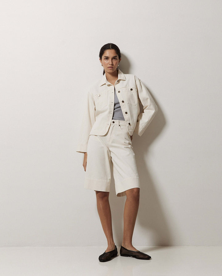 Bermuda long en coton biologique