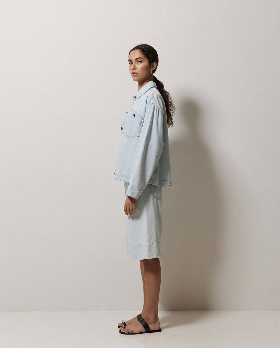 Bermuda long en coton biologique