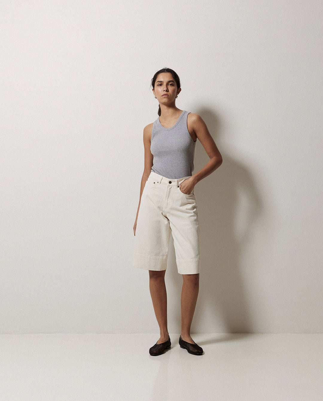 Bermuda long en coton biologique