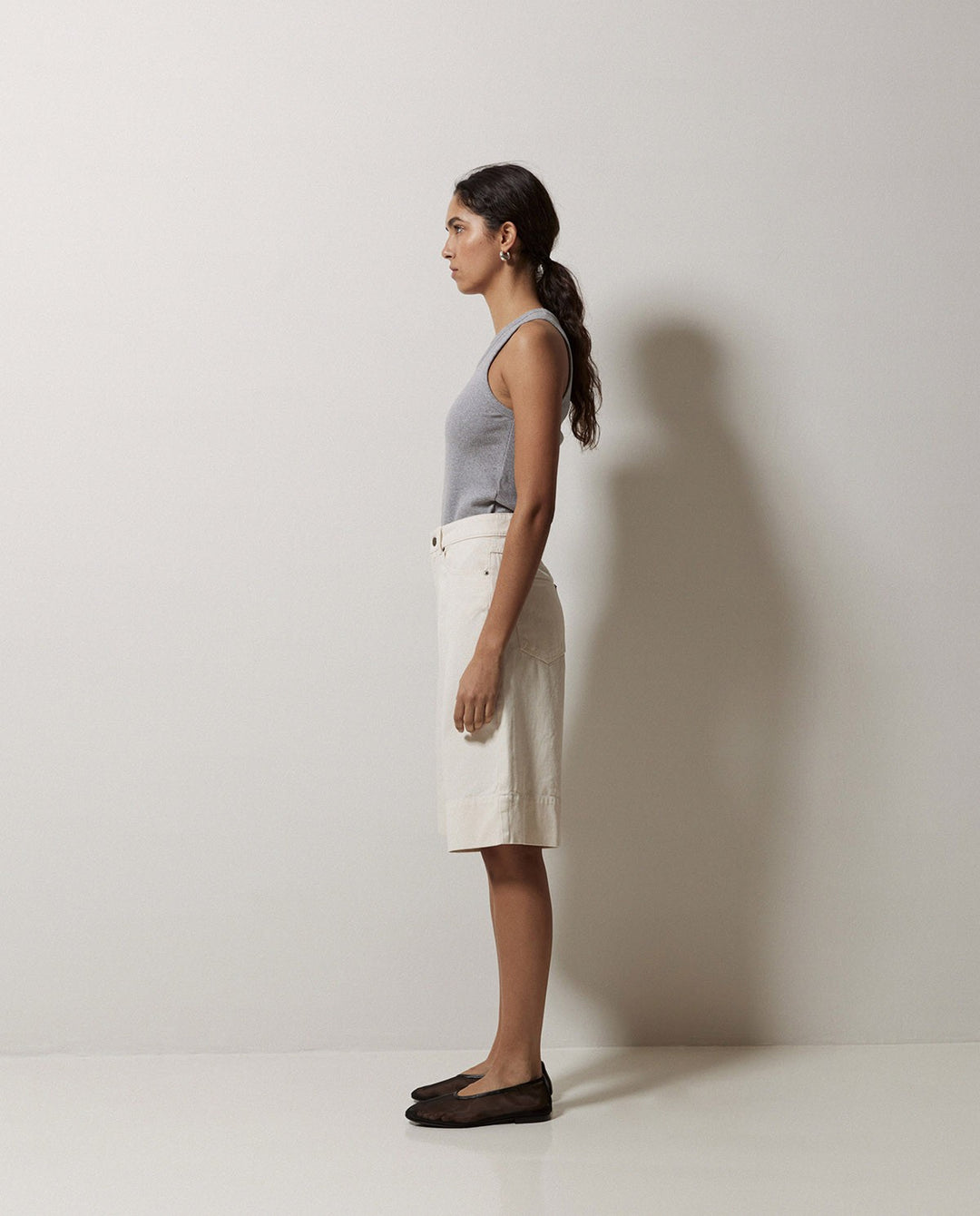 Bermuda long en coton biologique