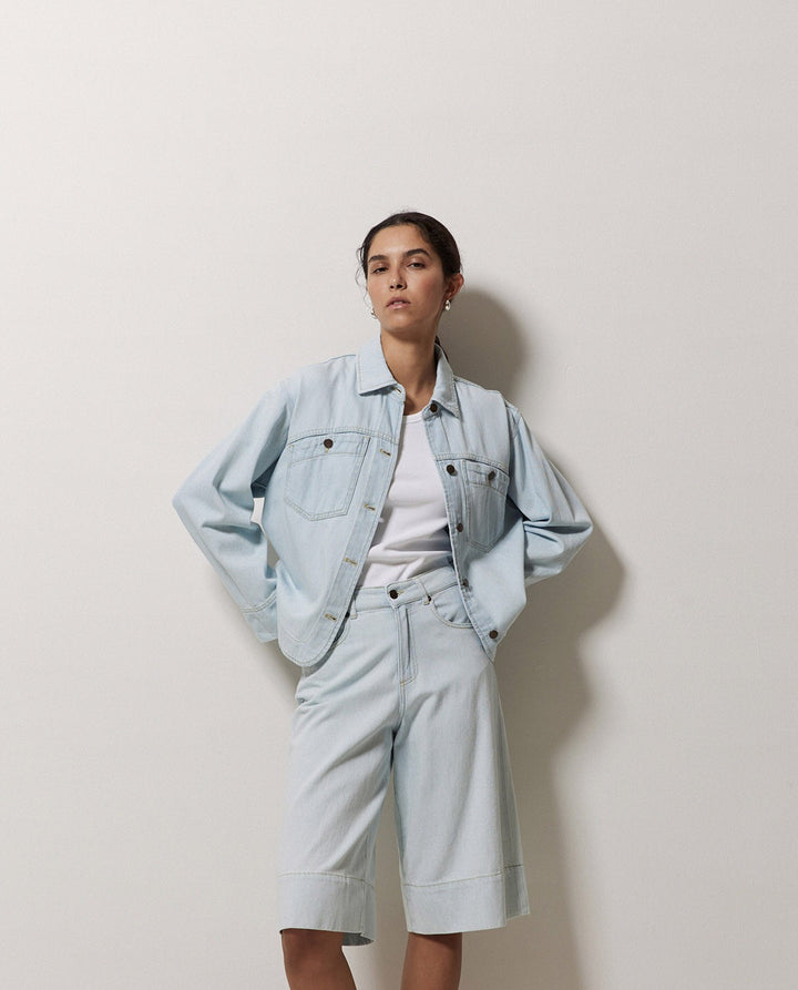 Bermuda long en coton biologique