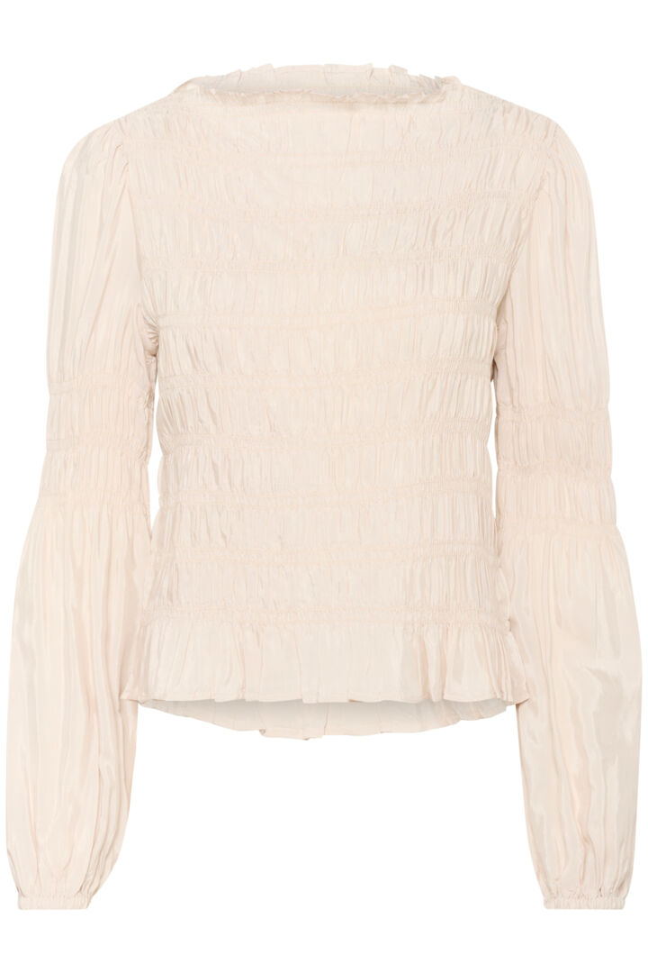 Blouse classique façon nid d'abeilles Henva