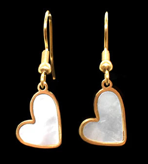 Boucles d'oreilles en coeur bombé