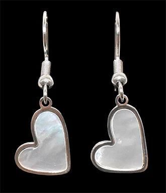 Boucles d'oreilles en coeur bombé