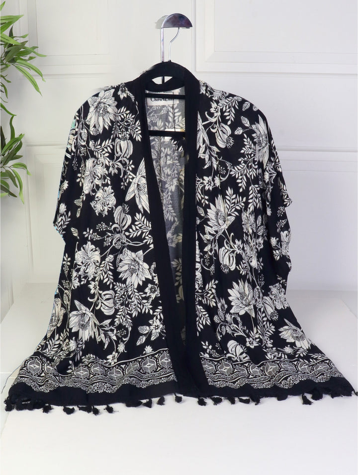 Kimono imprimé léger d’été - Mélange de coton