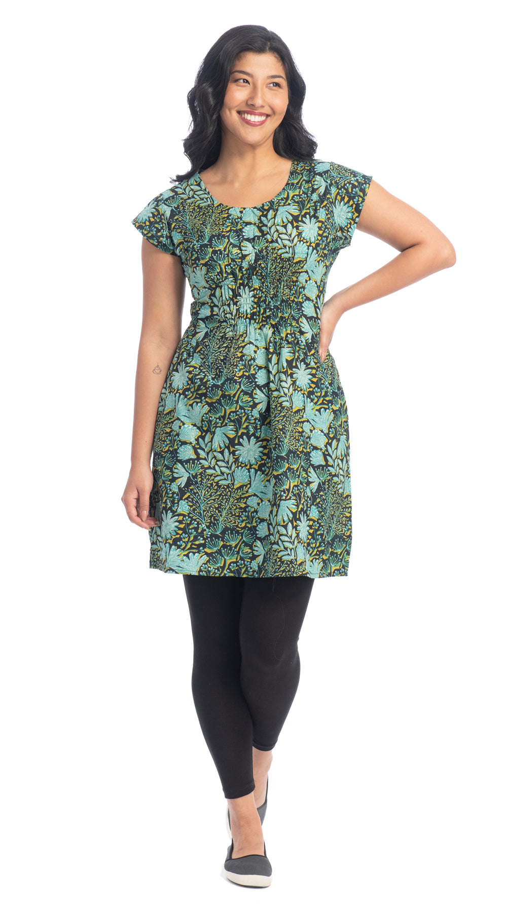 Robe aux teintes vibrantes Olivia - Tissu 100% coton organique