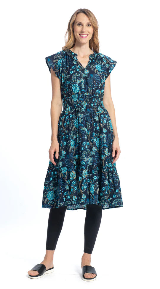 Robe imprimé fleuri vintage Melody - Coton biologique