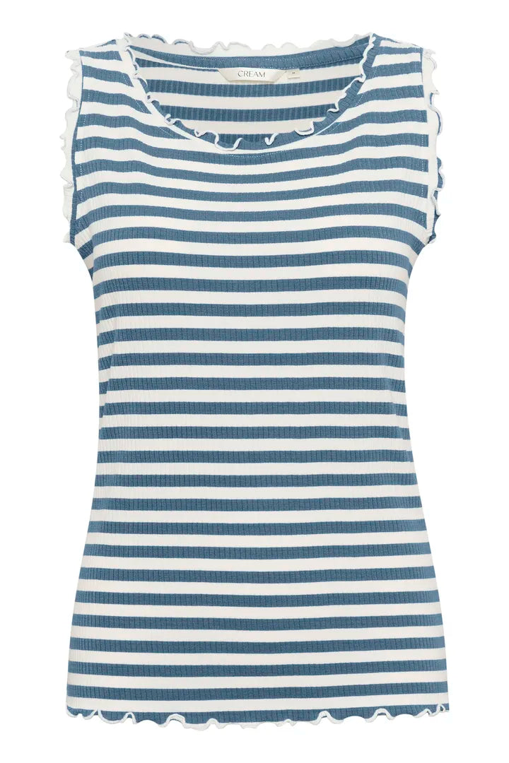 Camisole à bords ondoyants façon volutes Ribba