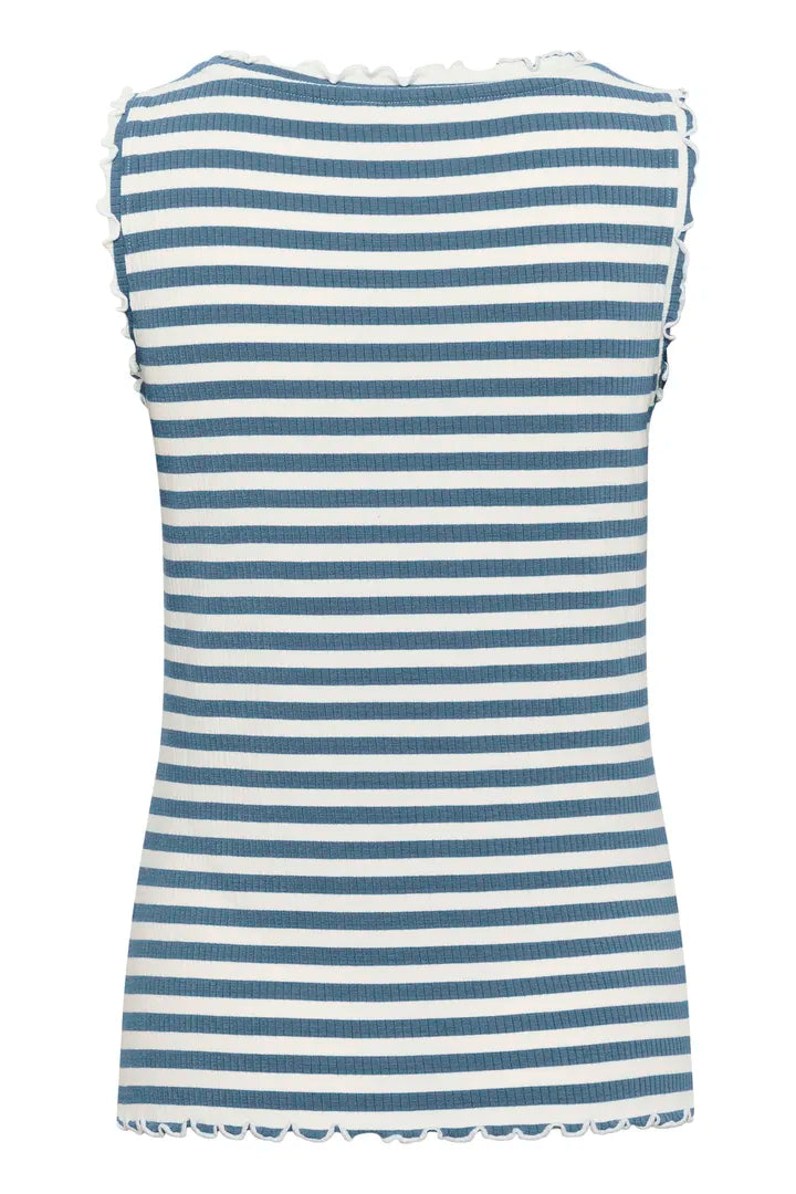 Camisole à bords ondoyants façon volutes Ribba