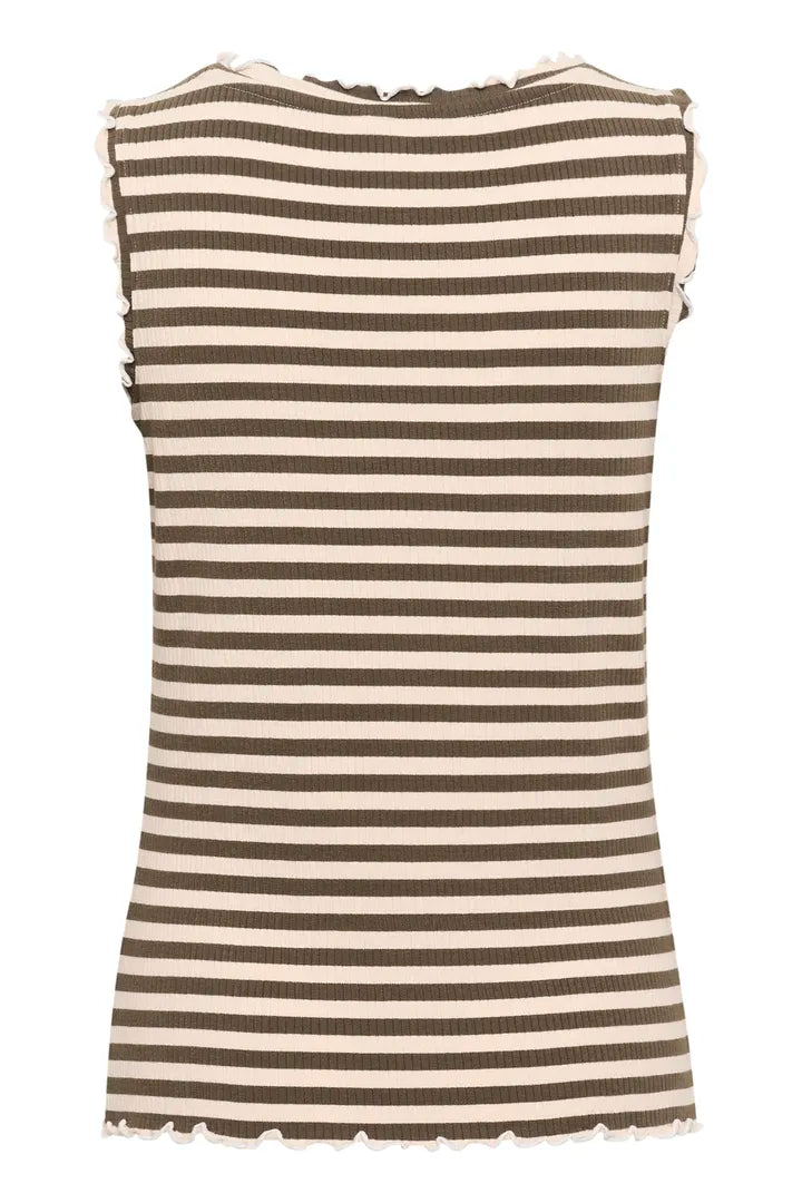 Camisole à bords ondoyants façon volutes Ribba