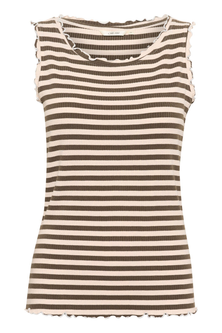 Camisole à bords ondoyants façon volutes Ribba