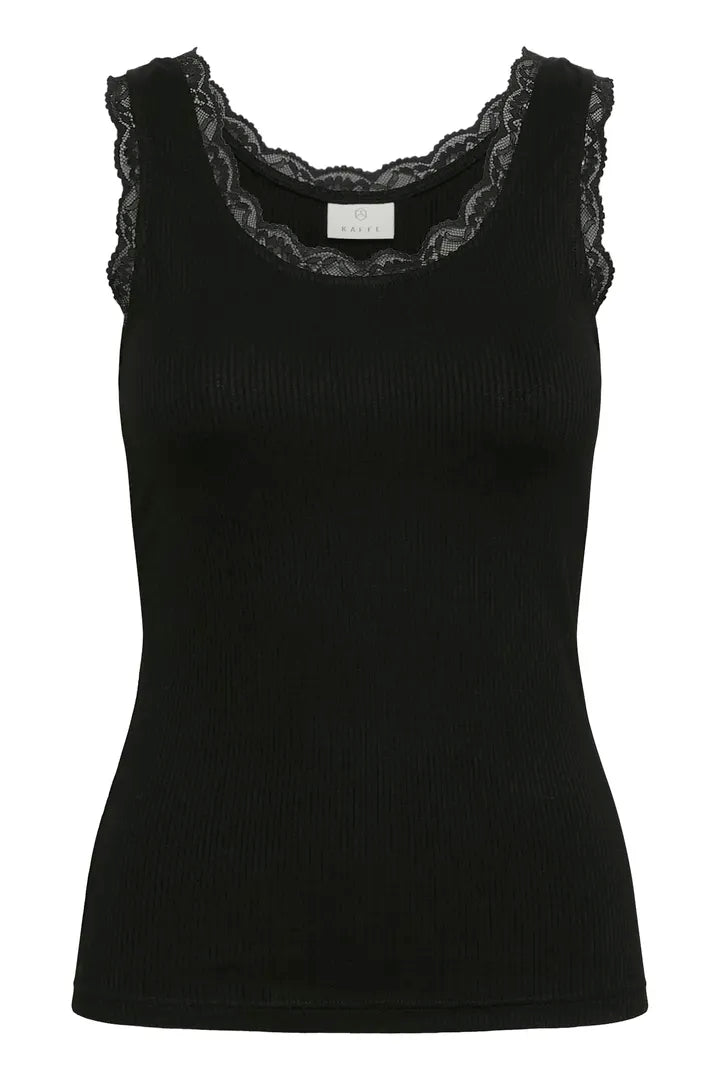 Camisole à finitions en dentelle sur le haut Omi