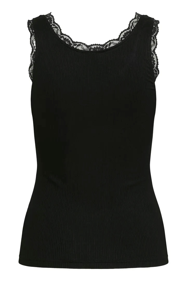 Camisole à finitions en dentelle sur le haut Omi