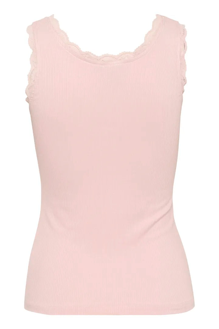 Camisole à finitions en dentelle sur le haut Omi