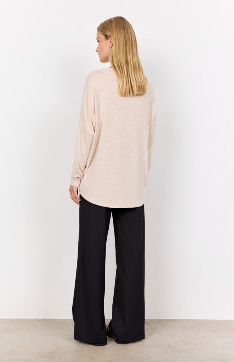 Chandail en fibres écologiques, col en V Biara