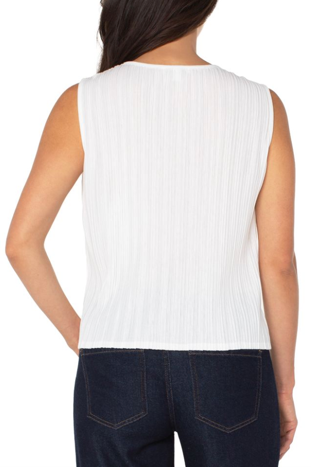 Débardeur en tricot blanc