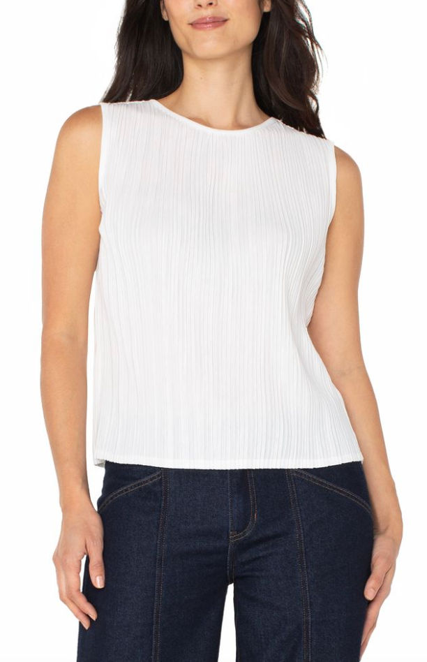 Débardeur en tricot blanc