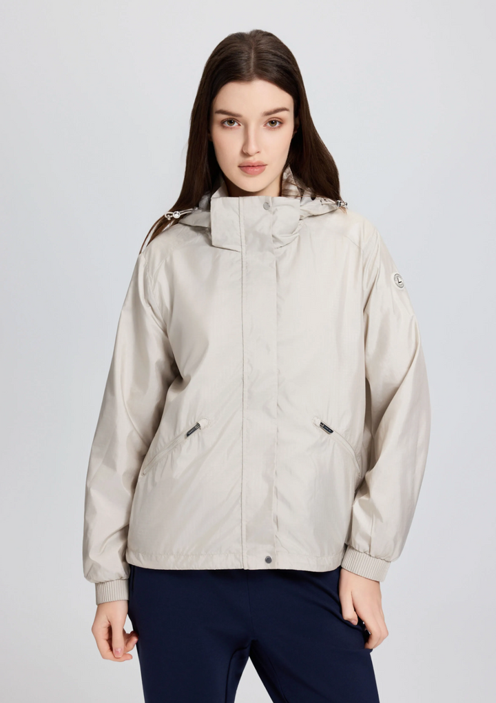 Veste courte coupe-vent Ahvenus - Capuche ajustable