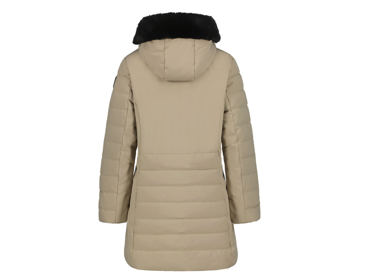 Manteau matelassé à capuche Haukkala - Coupe ajustée et mi-longue