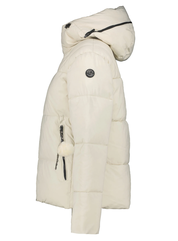 Manteau matelassé court Eiriken - Capuche fixe enveloppante