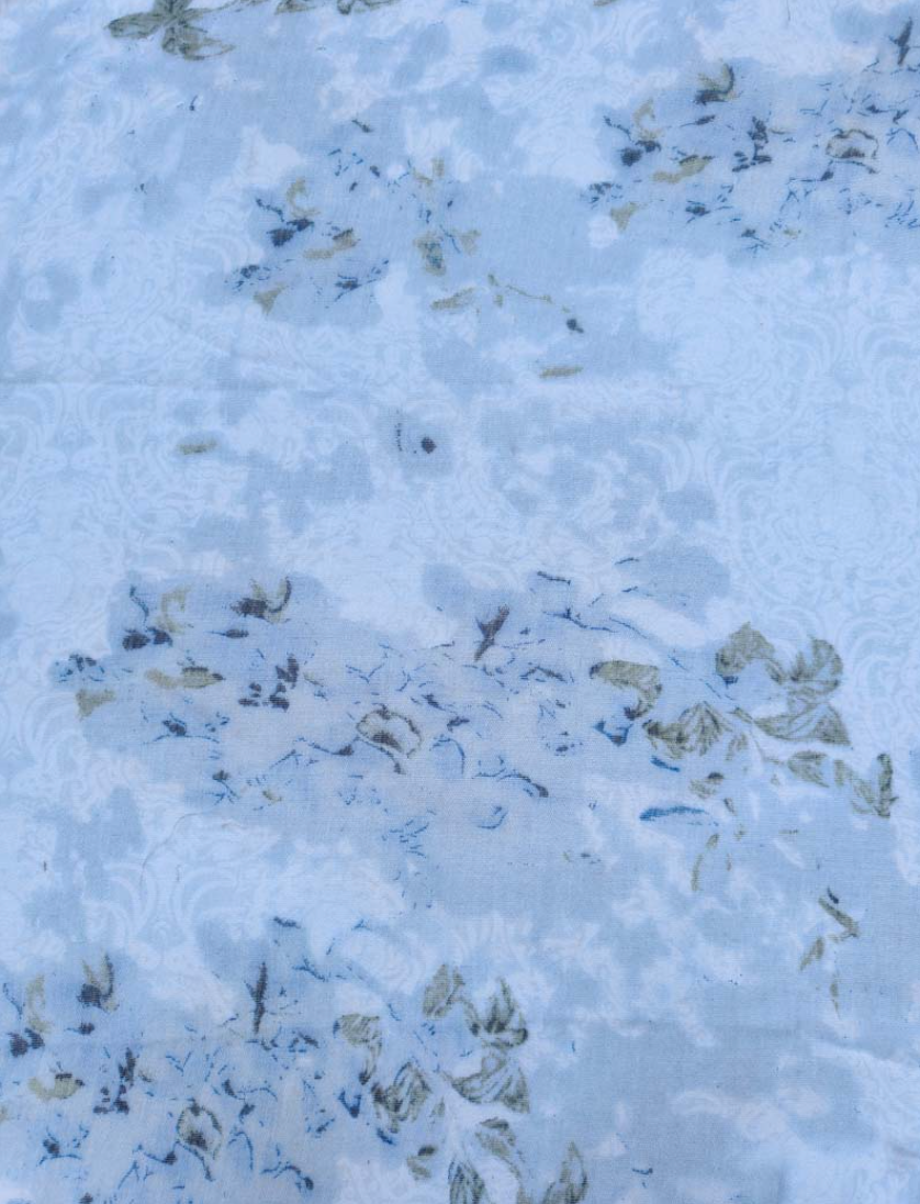 Foulard fleuri doux rococo