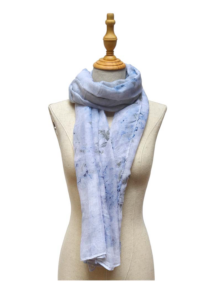 Foulard fleuri doux rococo