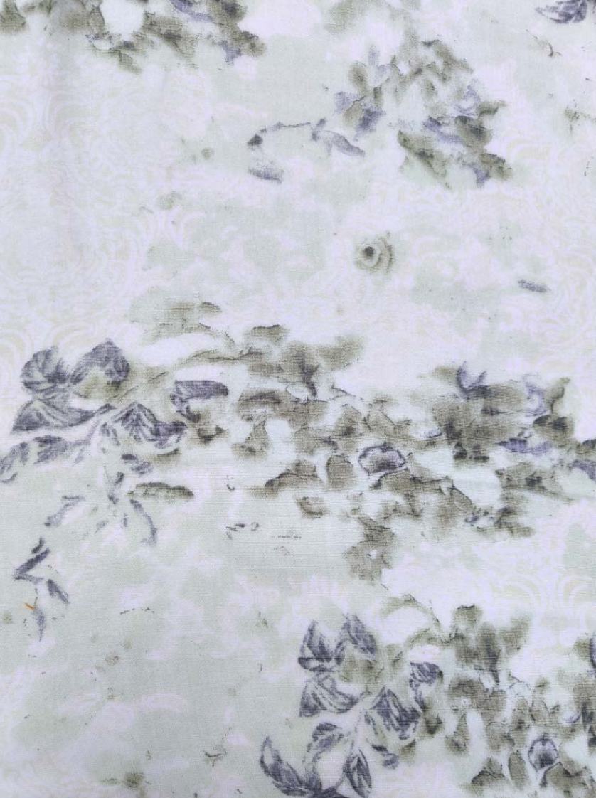 Foulard fleuri doux rococo