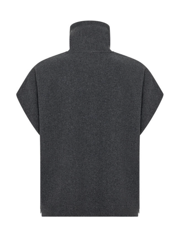 Par-dessus en polyester recyclé avec boutons-pression Vagna